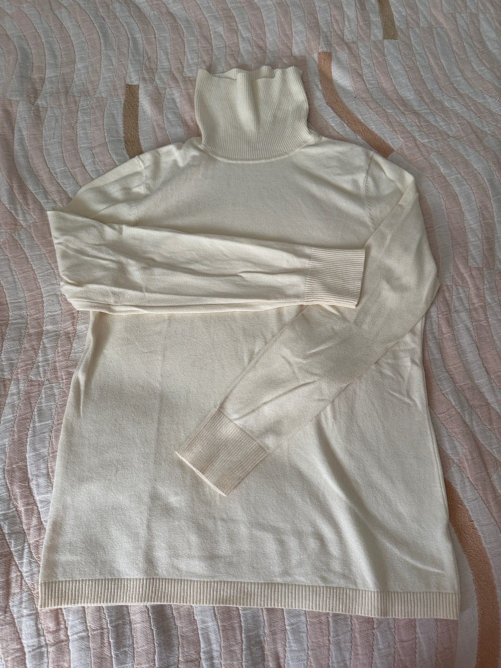Talbots Cream Turtleneck Sweater